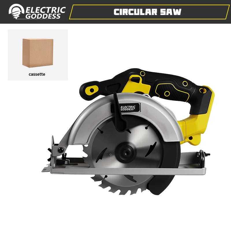 DeWalt compatible 6.5 Inch Mini Electric Circular Saw Right-Hand Saw Wood Cutter Portable Woodworking Chainsaw for Dewalt 20v Battery Pin