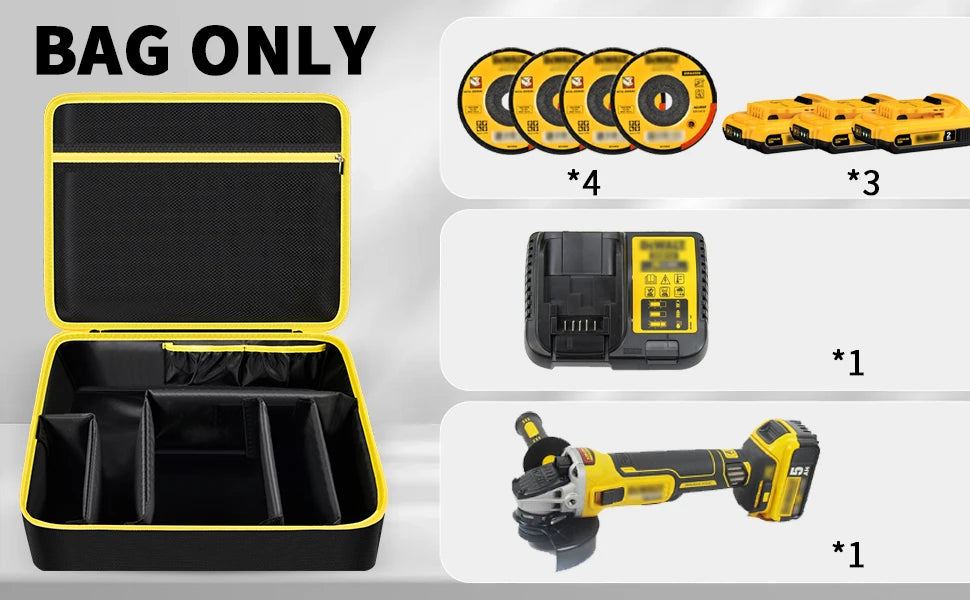 DEWALT Case for DeWalt 18V 20V MAX Angle Grinder range