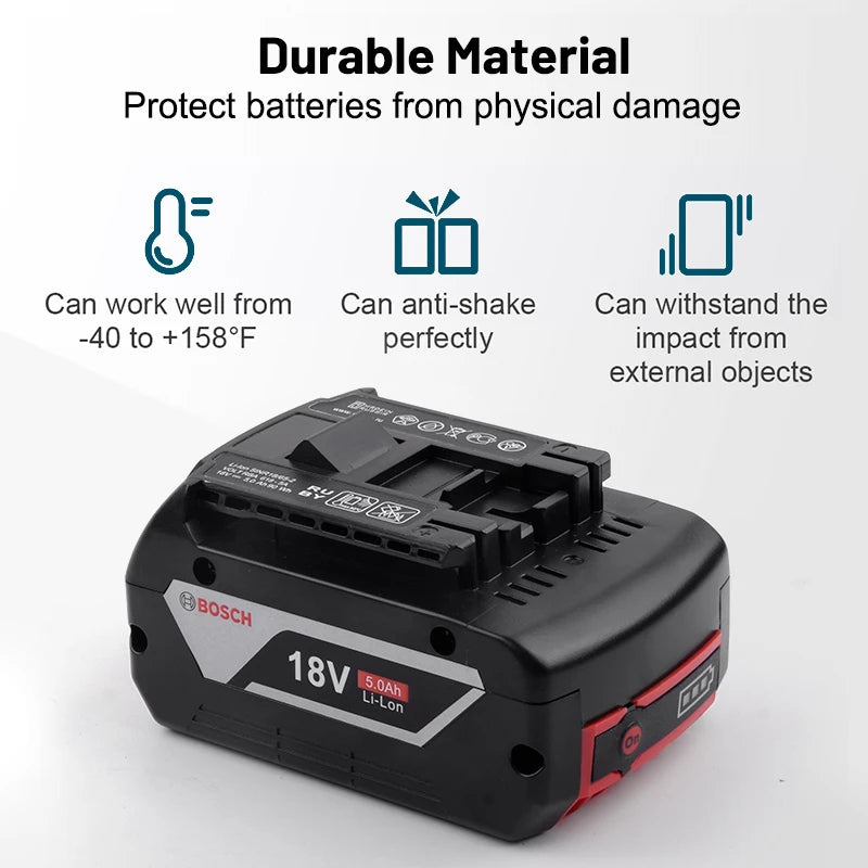 BOSCH 18V 3.0AH professional lithium battery Bosch BAT609 BAT609G BAT618 BAT618G electric tool battery rechargeable