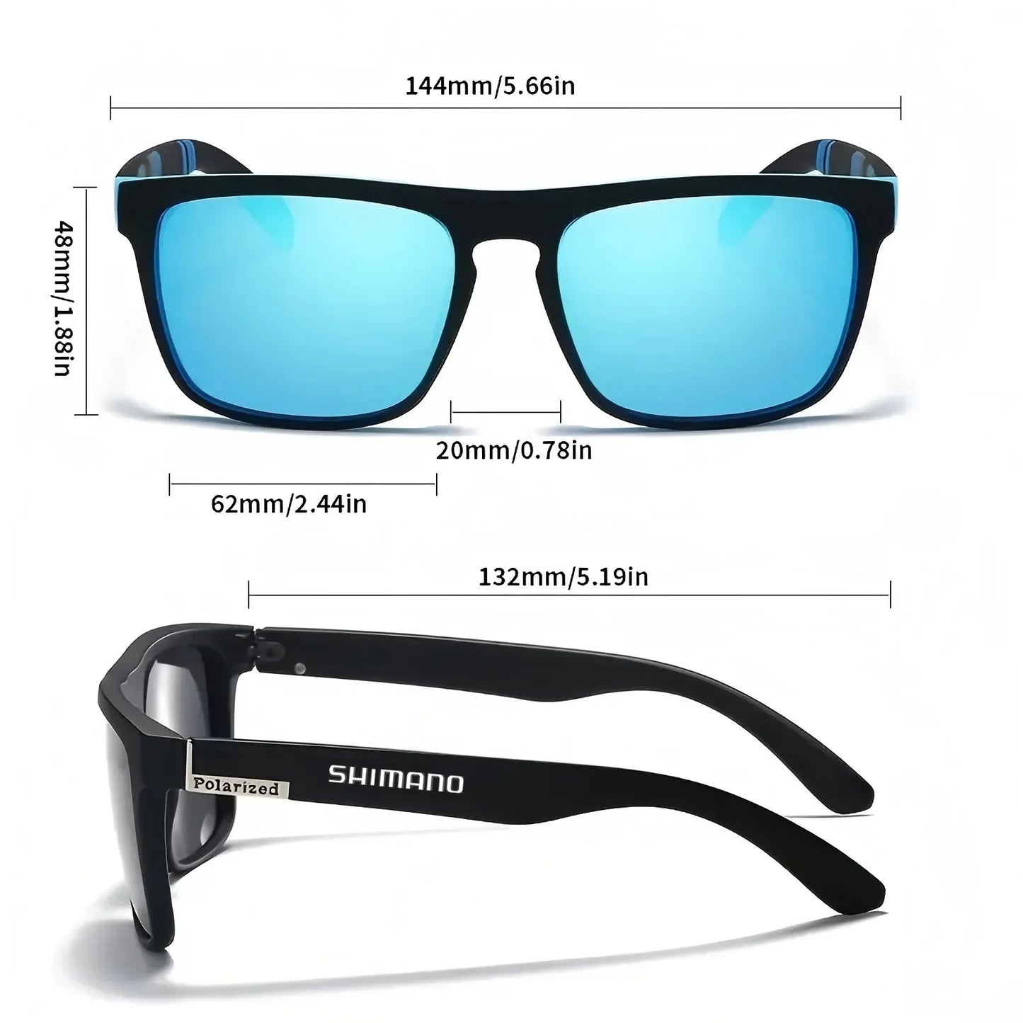 SHIMANO JV Polarized UV400 Protective Sunglasses for Men and Women Outdoor Sports Hunting Fishing Cycling Driving Fashion