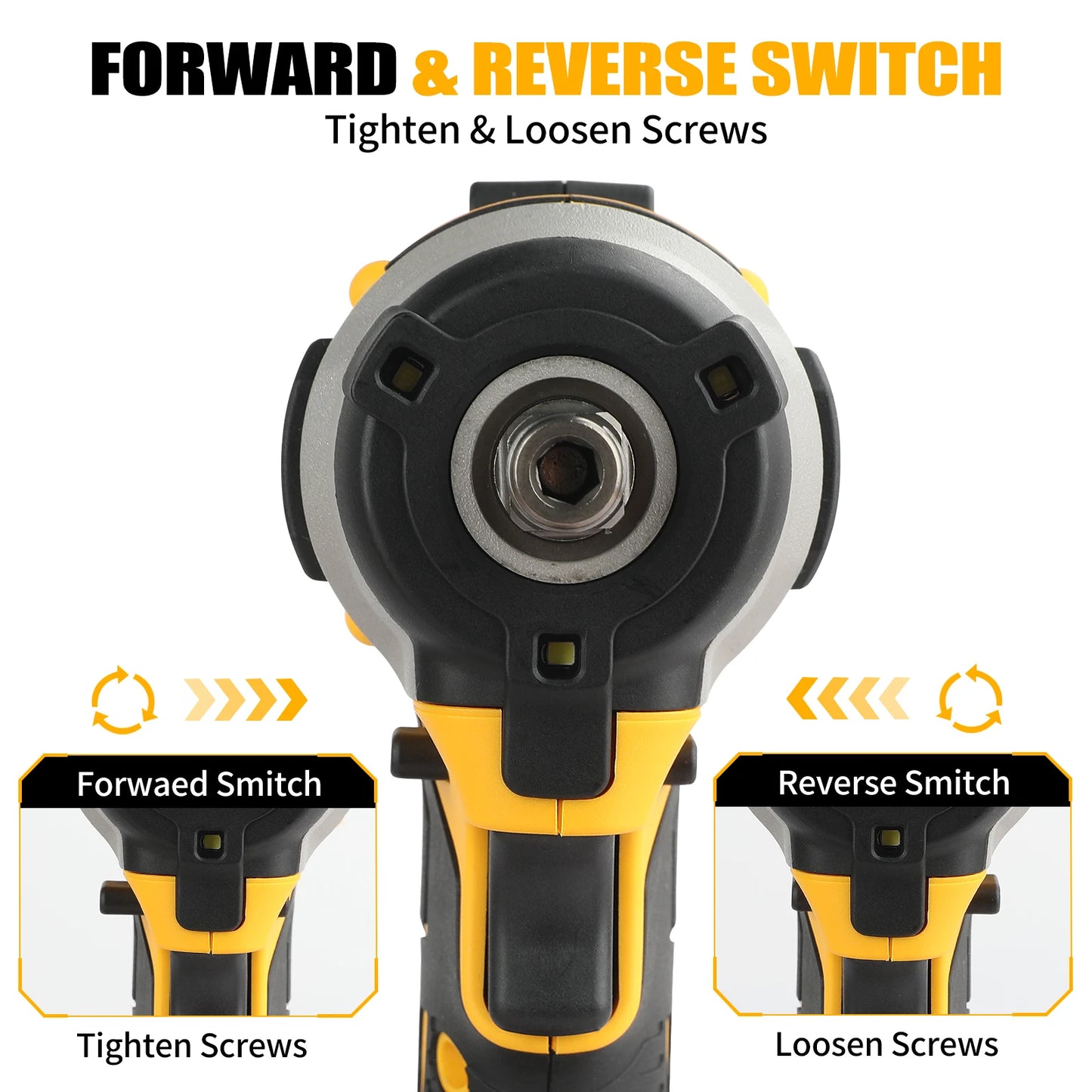 Dewalt DCF850 18V 20V 1/4 in. 3-Speed Brushless Impact Driver (Tool Only)