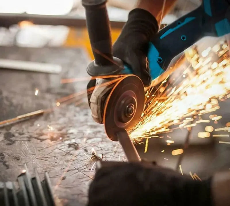 Makita Compatible 125mm Brushless Angle Grinder Cordless Li-ion Battery Powered for Cutting Polishing Grinding Compatible with Makita 18V tools