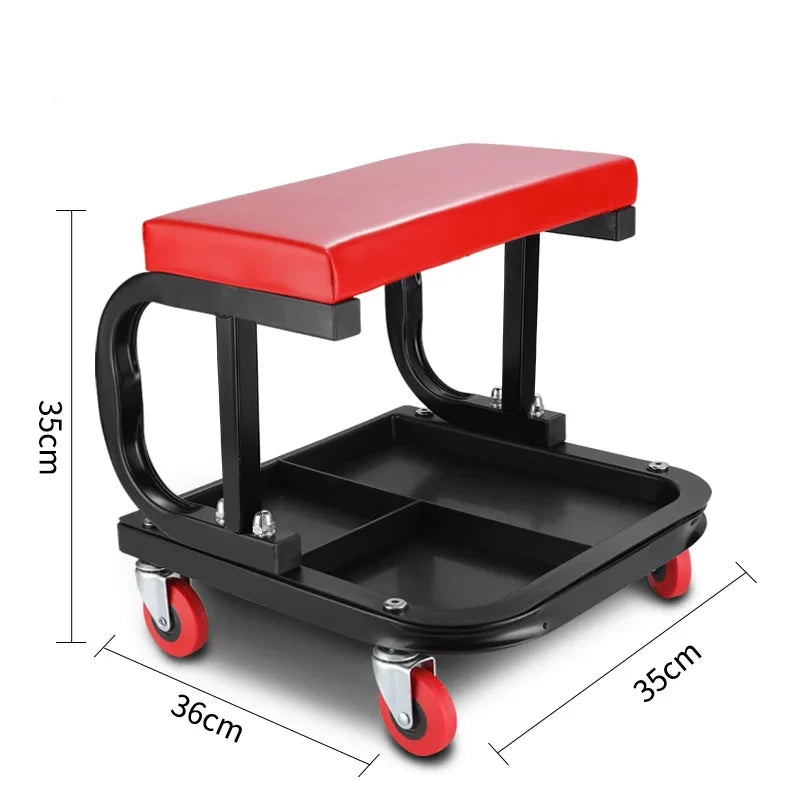 Stool Automotive Machinery Workshop Tool tray Universal Auto Repair Bench Heavy-duty ToolBracket Roller Cart Toolbox WithTray