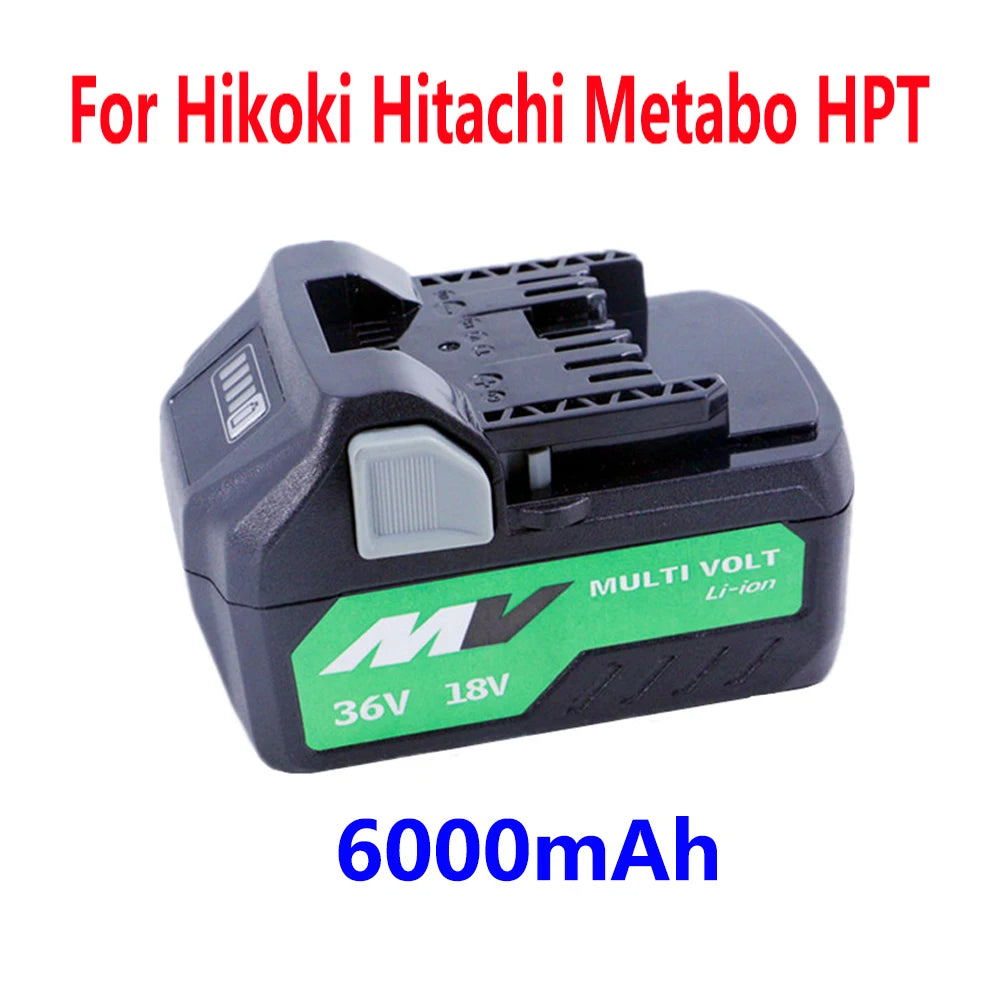Hikoki Hitachi and Matabo 18V 36V Multi-Volt Li-Ion Replacement Battery For Hikoki Hitachi Metabo HPT Cordless Electric Tools BSL36A18 BSL36B18 Batteries