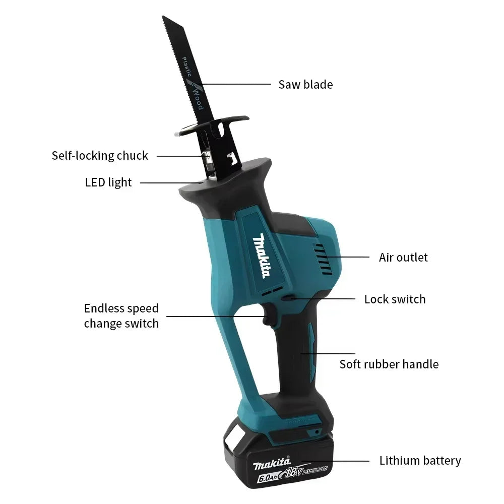 Makita DJR189 18V Cordless Brushless Reciprocating Saw