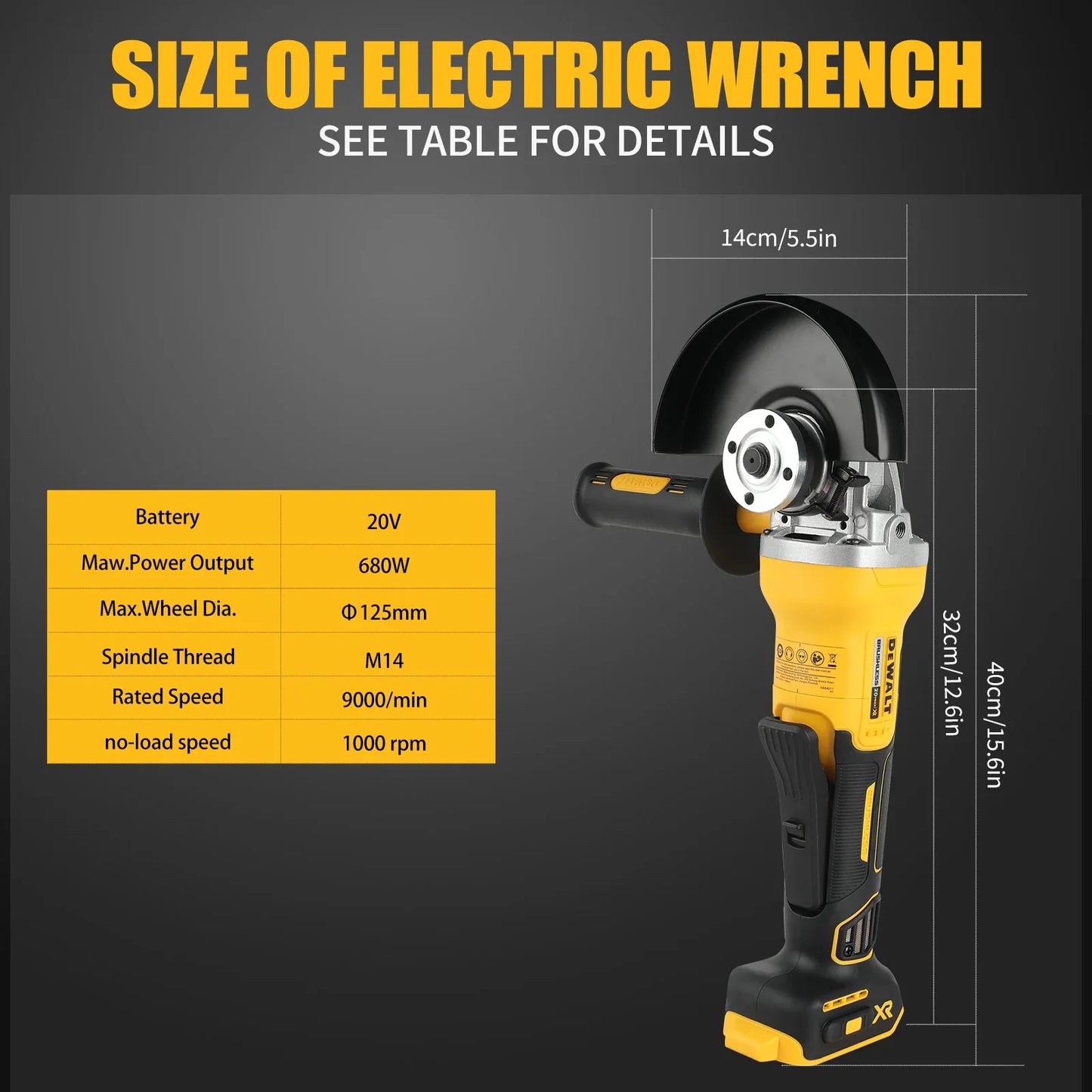DeWalt DCG406 18V - 20V Brushless 125mm Angle Grinder- FLASH SALE