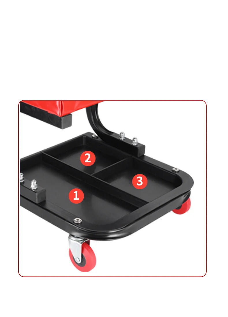 Stool Automotive Machinery Workshop Tool tray Universal Auto Repair Bench Heavy-duty ToolBracket Roller Cart Toolbox WithTray