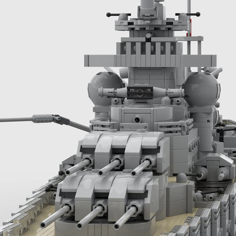 Gneisenau JV 4612PCS WW2 Military MOC1:200 scale Gneisenau battleship Model DIY creative ideas warship Child Toy Assembly Puzzle BirthdayGift