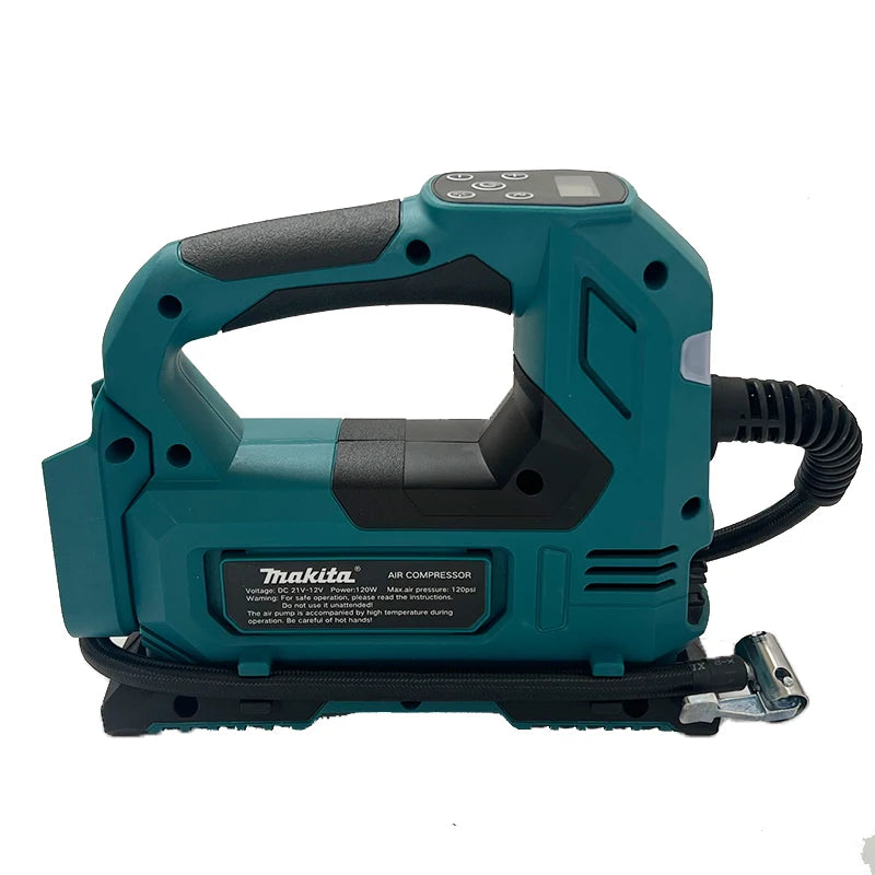 Makita 18V Portable Cordless Tire Inflator 18V Battery Electric Air Pump Handheld Air Compressor For Car Bicycle Tires Ball