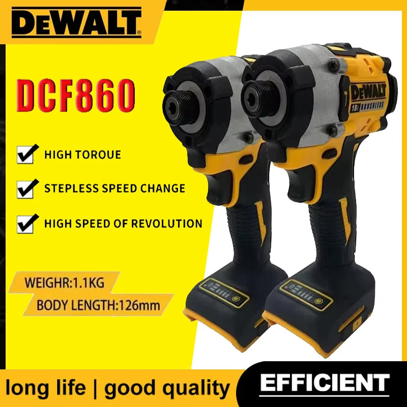 Dewalt DCF860 18V - 20V Max Cordless Compact Drill / Driver 20V Brushless Electric Drill Screwdriver Rechargeable Power Tools Upgraded