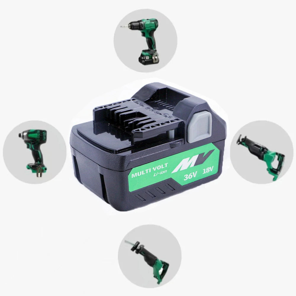 Hikoki Hitachi and Matabo 18V 36V Multi-Volt Li-Ion Replacement Battery For Hikoki Hitachi Metabo HPT Cordless Electric Tools BSL36A18 BSL36B18 Batteries