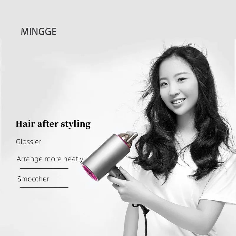 Hair Dryer 1800W Popular Foldable Hair Dryer Blue Light Negative Ion Super Silent