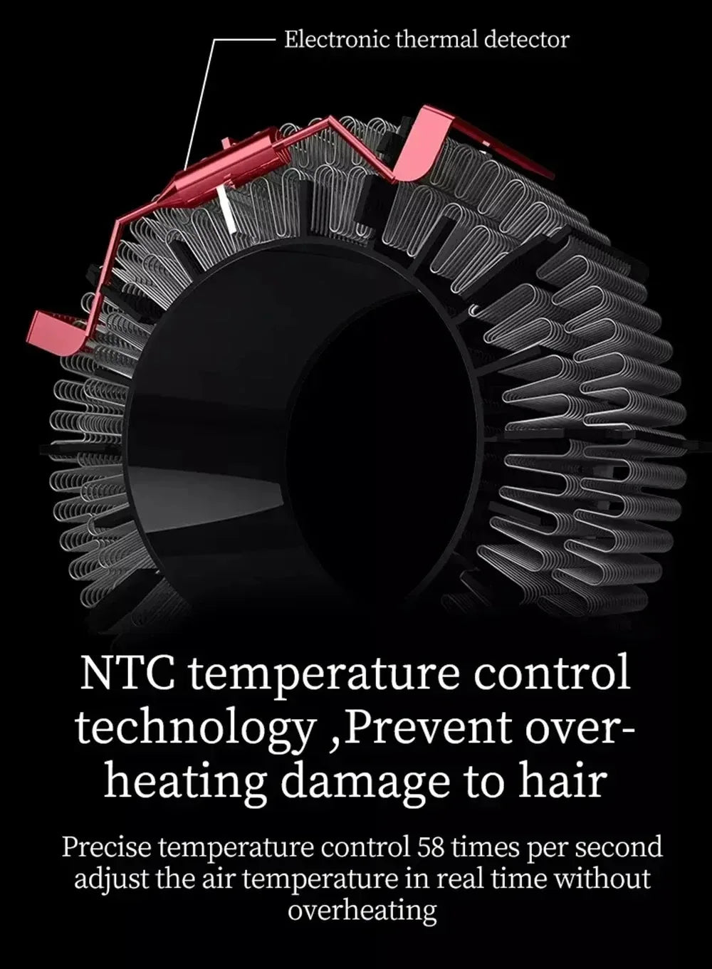 Hair Dryer Professional 110000RPM Leafless Hair Dryer Negative Ion High Speed Electric Hair Dryer
