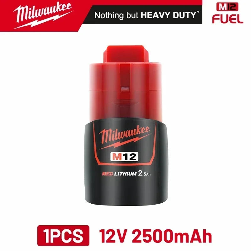 MILWAUKEE Original 12V 2.5AH rechargeable battery, M12 XC- 1pk, 2pk and 3pk