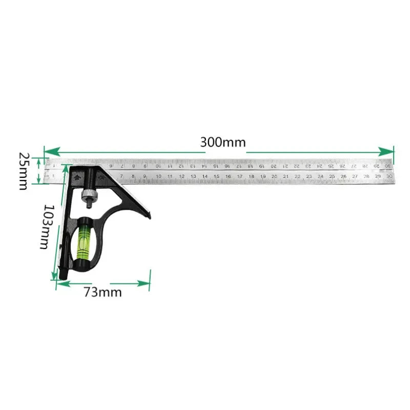 Toolbox World Combination Sliding Square ā Accuracy in Every Angle