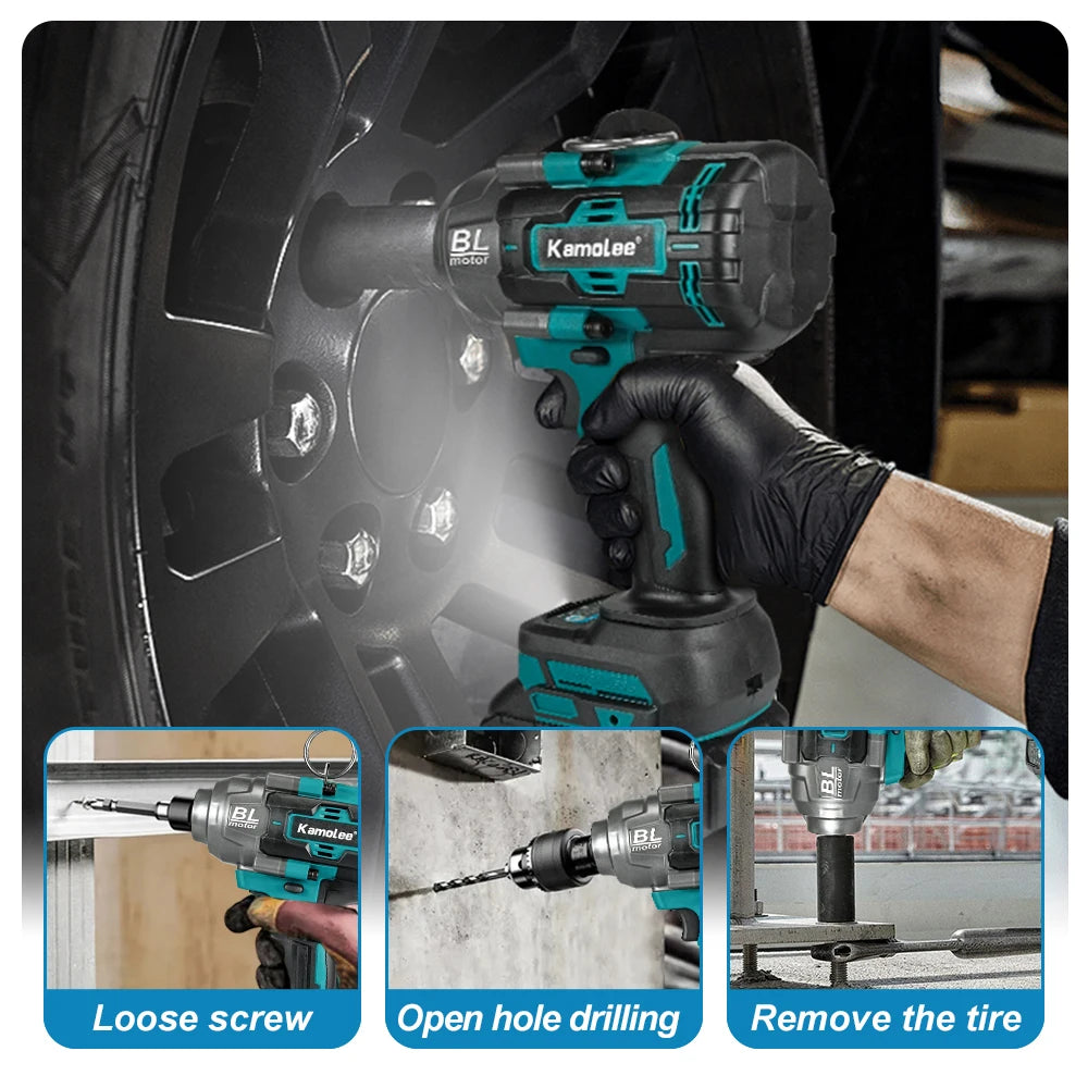 Kamolee 1/2 inch 2600NM Brushless 18v Impact Wrench