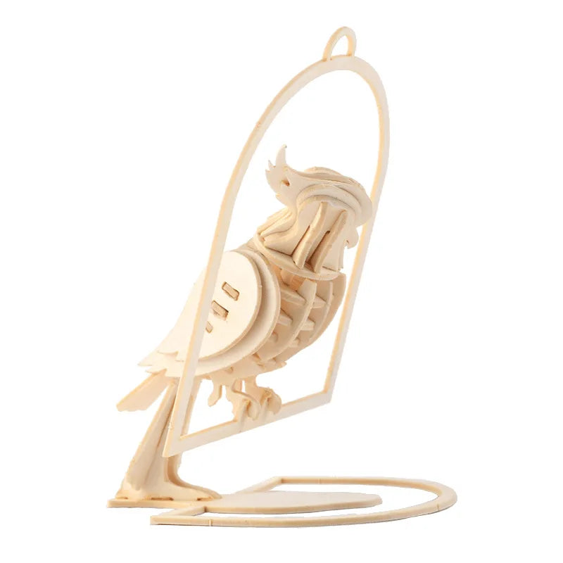 Model JV DIY 3D Wooden Puzzle Model Animal Montessori Toys for Children Crafts Dachshund Skeleton Assembly Gift Set for Kids Adults Teens