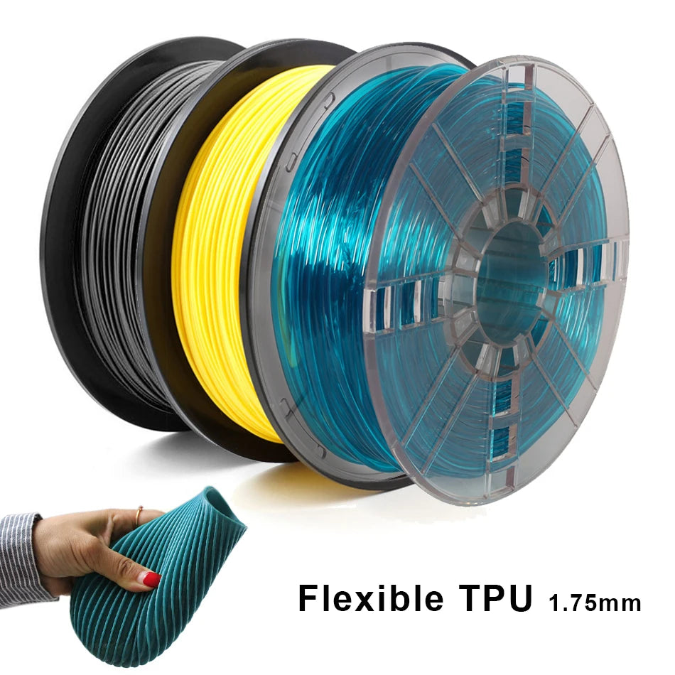 3D Printing JV 1.75mm Flexible TPU 3D Printing Filament No Bubble Non-toxic Sublimation 3D Printer Plastic Material TPU Filament 0.5KG/0.25KG
