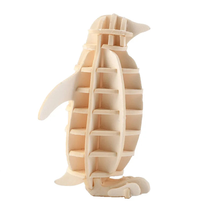 Model JV DIY 3D Wooden Puzzle Model Animal Montessori Toys for Children Crafts Dachshund Skeleton Assembly Gift Set for Kids Adults Teens