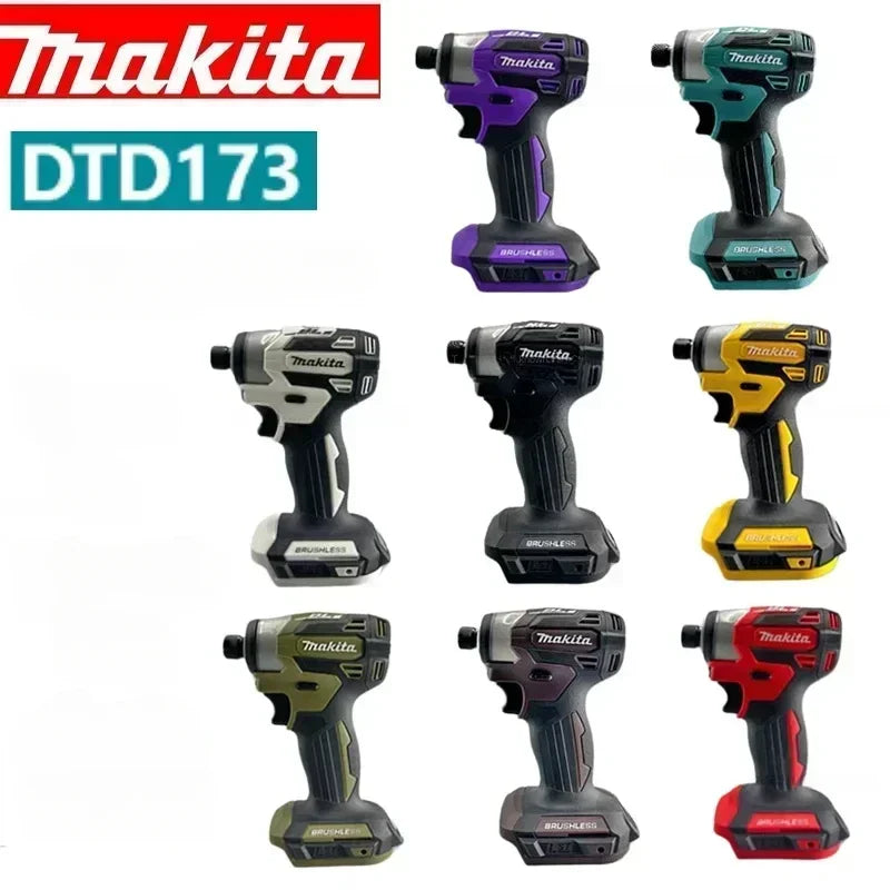 Makita 18V DTD173 18V Cordless Impact Driver LXT BL Brushless Motor Electric Drill Wood/Bolt/T-Mode 180 N·M Rechargeable Power Tools