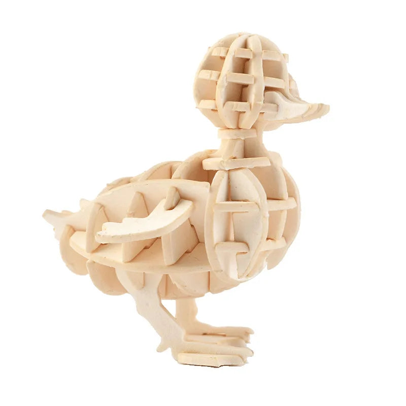 Model JV DIY 3D Wooden Puzzle Model Animal Montessori Toys for Children Crafts Dachshund Skeleton Assembly Gift Set for Kids Adults Teens