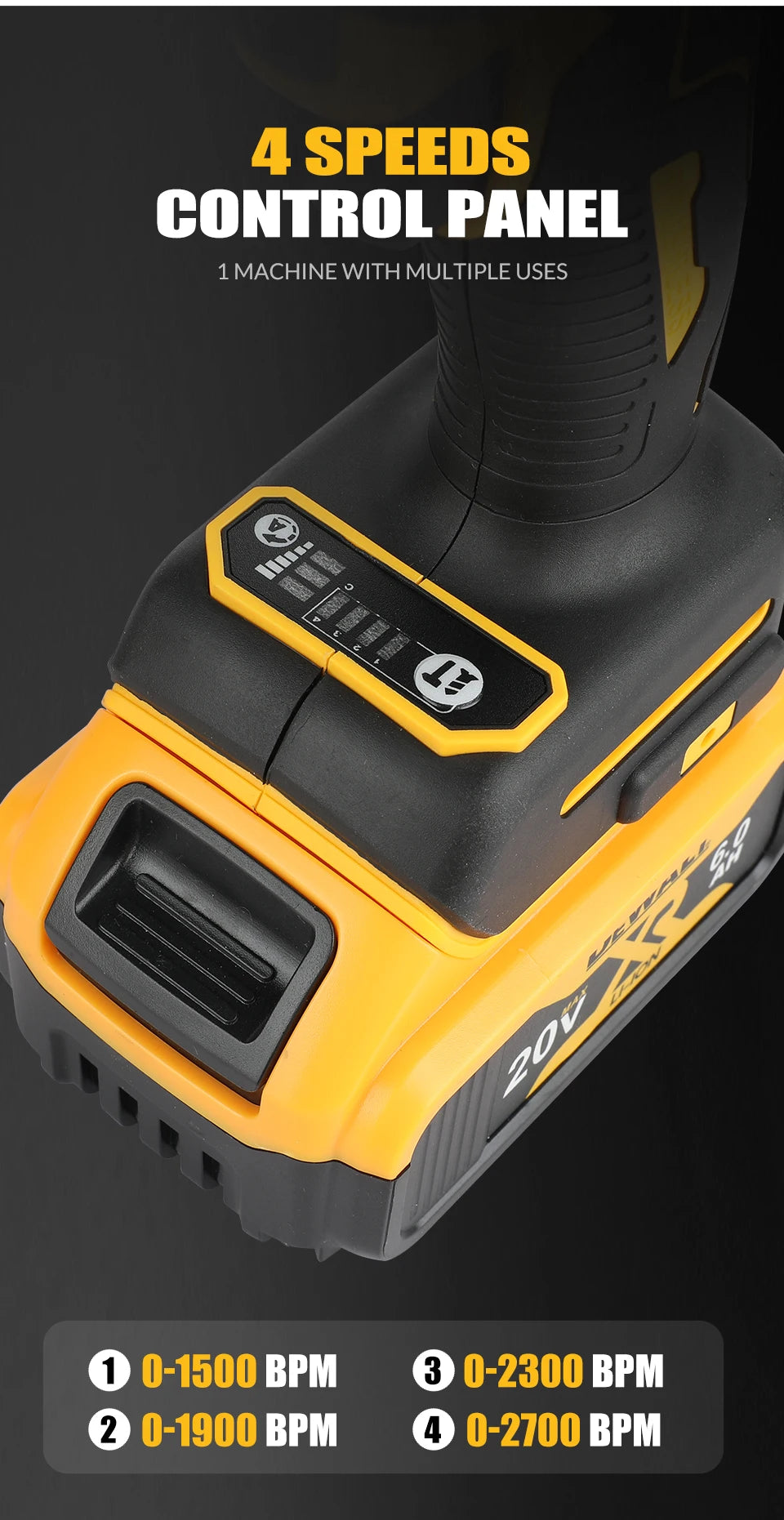 Dewalt DCF850 18V 20V 1/4 in. 3-Speed Brushless Impact Driver (Tool Only)