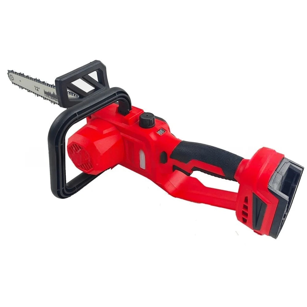 Makita Dewalt Milwaukee Compatible 18V battery 12-Inch Brushless Chainsaw Cordless Electric Chain Saw for Tree Trimming (No battery)