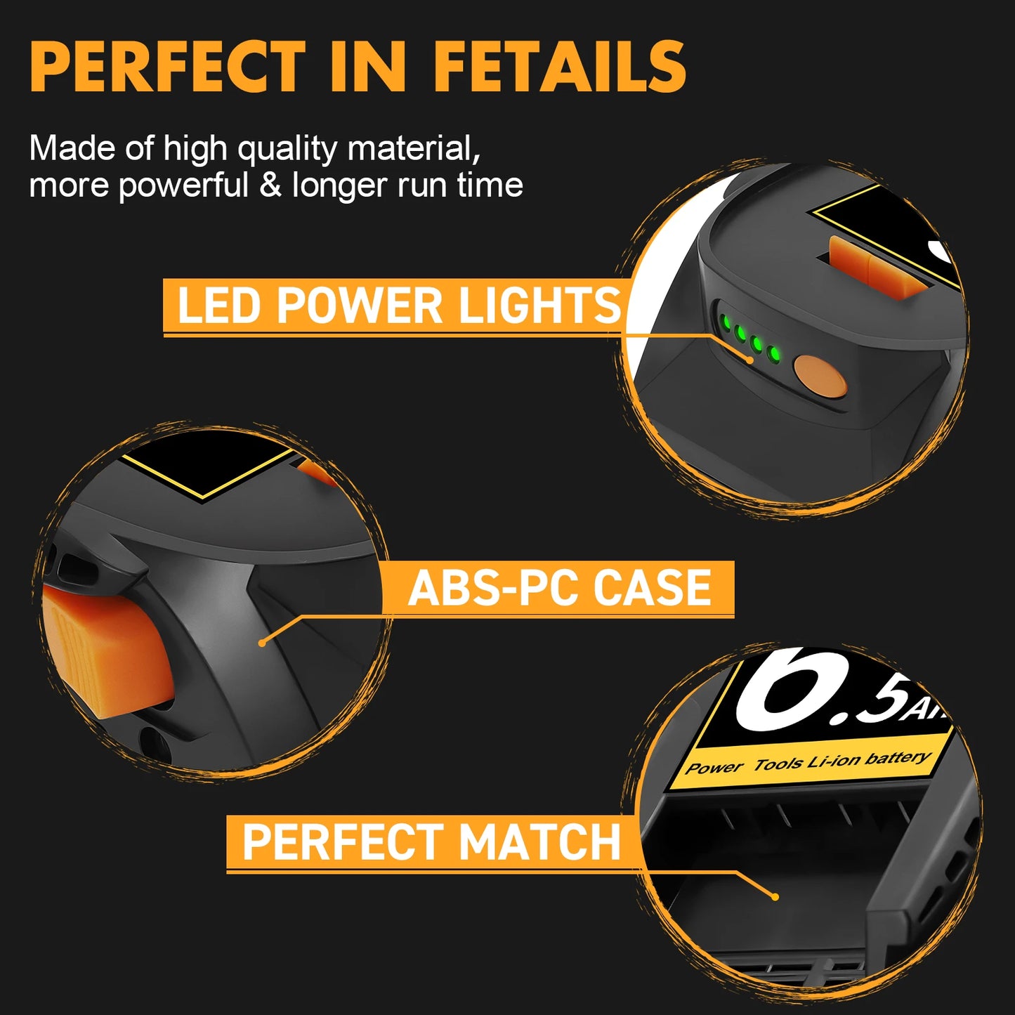 AEG and Ridgid 6.5AH Li-ion 18V Battery for RIDGID AEG R840087 Battery R840083 R840085 R840086 Capacity 6.0/4.0ah Rechargeable Power Tool Series AEG Series