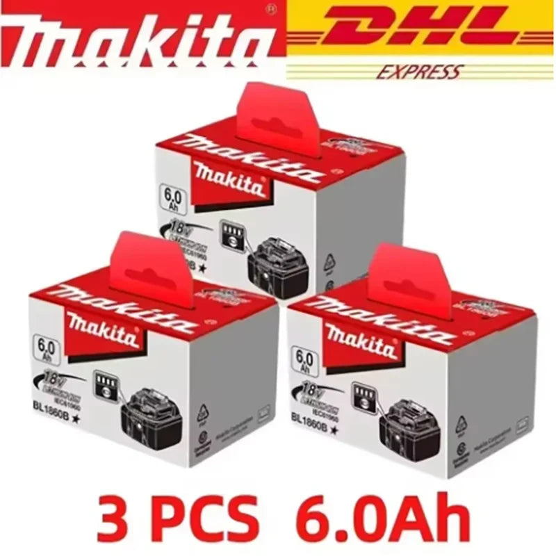 Makita 100% Original Makita 18V 6.0Ah BL1860 battery in packaging