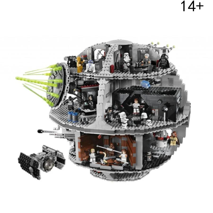 Death Star JV MINISO Hot Toy UCS Galactic Empire Masterpiece Death Star Battle III Station Ultimate Weapon 75159 Building Block Christmas Gift