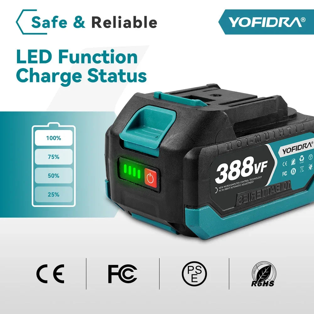 Makita Compatible 18V 6 Inch Brushless Circular Saw 45° Adjustable Digital Display Cutting Power Tool For Makita 18V Battery Pin