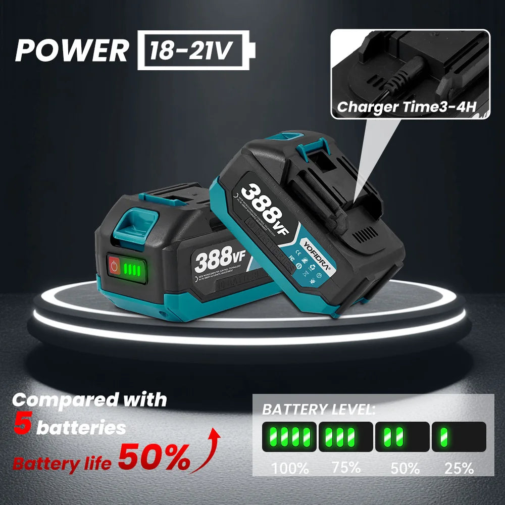 Makita Compatible 18V 6 Inch Brushless Circular Saw 45° Adjustable Digital Display Cutting Power Tool For Makita 18V Battery Pin