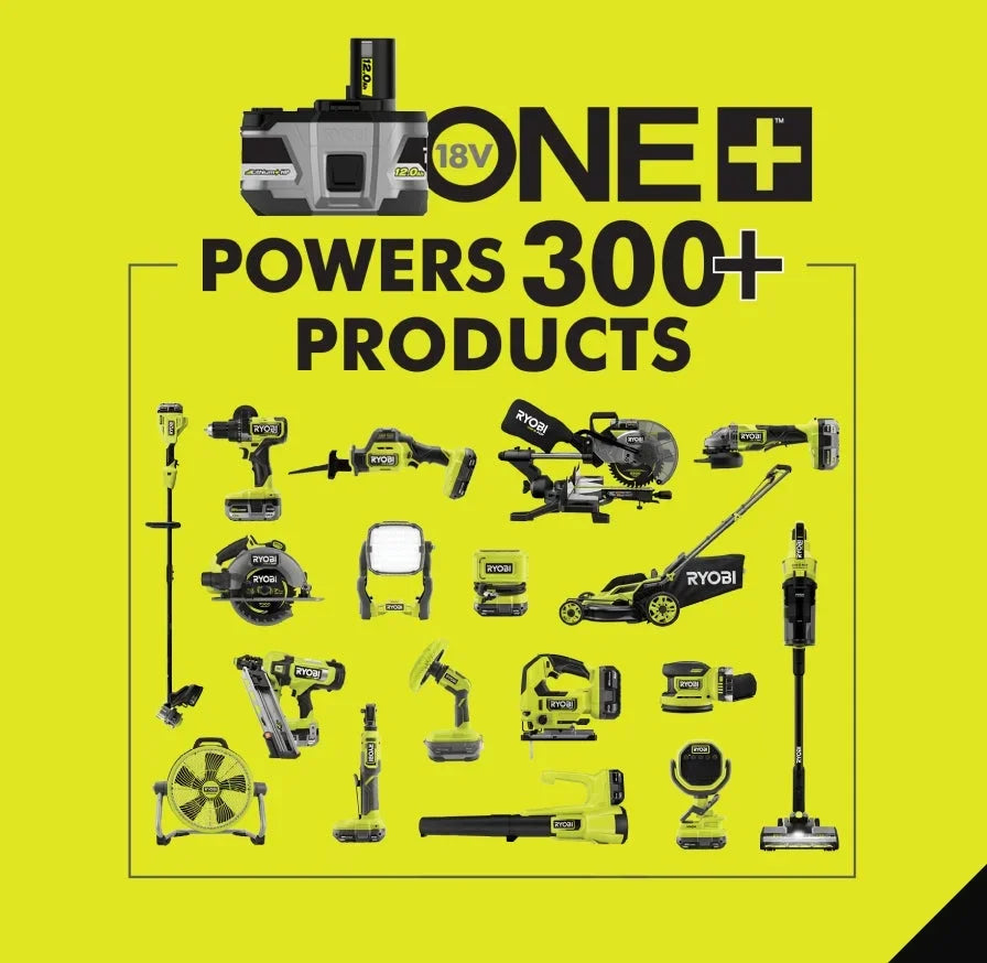 RYOBI 18V ONE+12.0Ah lithium-ion high-performance battery- 2pk.