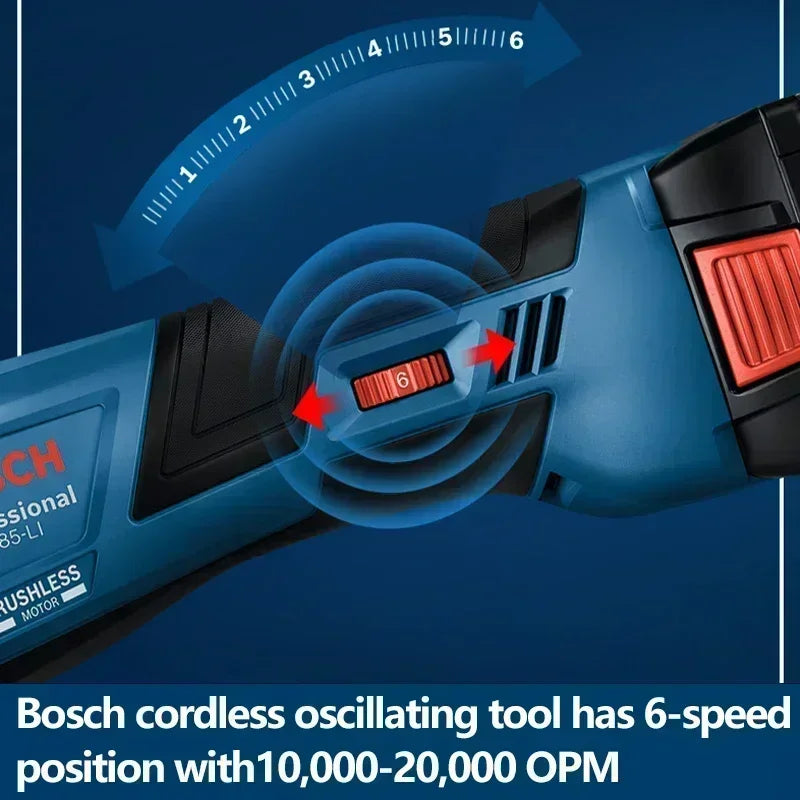 BOSCH 18V GPO 185-Li Cordless Oscillating Multi Tools Bare Tool Brushless Universal Treasure 18V Rechargeable Cutting Machine GOP 185-LI