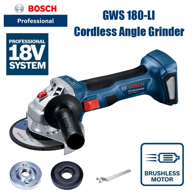 BOSCH GWS 18V-10 PC Professional Cordless Angle Grinder
