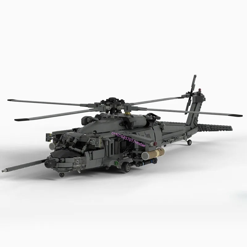 Black hawk JV NEW 1547PCS WW2 Military MOC US MH-60L Black Hawk helicopter Model DIY creative ideas Fighter Plane ChildToy AssemblyPuzzle Gift
