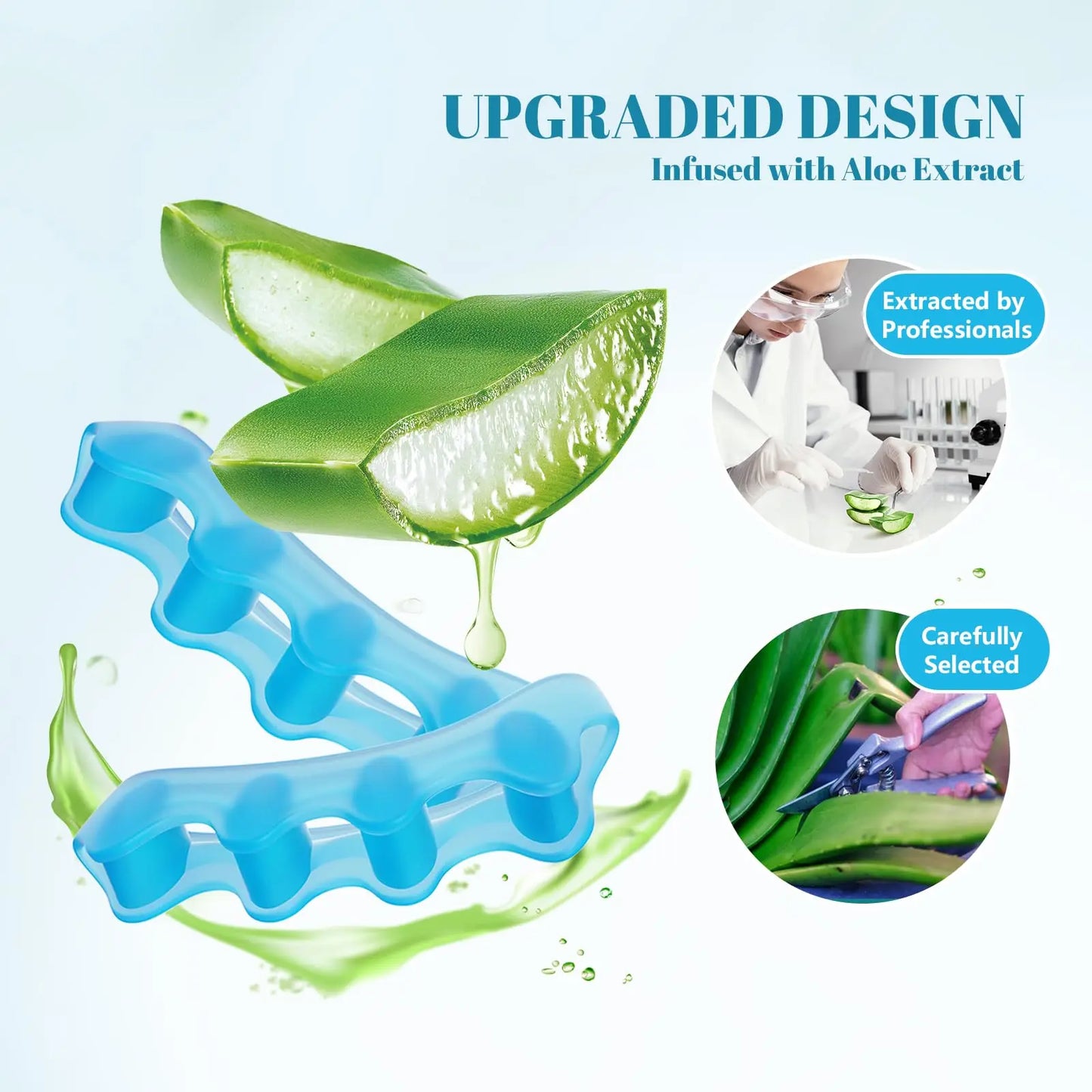 Silicone Toe Separator, Bunion Corrector Toe Spacers to Correct Bunions Toe Straightener Toe Stretcher Gel Toe Separators