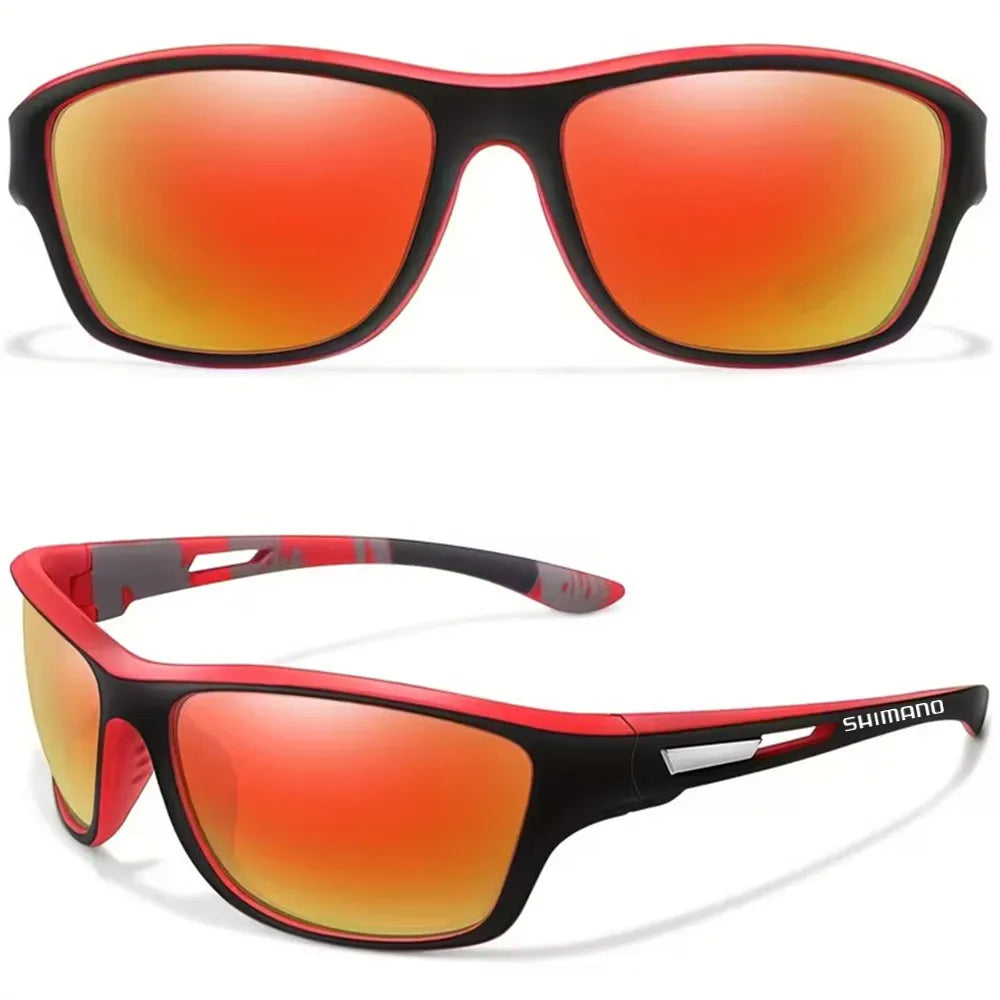 Shimano Unisex Polarized Sunglasses UV400 Outdoor Sports Protective Fashion Sunglasses for Hunting Fishing Driving And Cycling