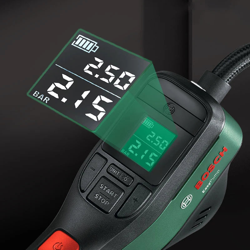 Bosch Cordless Compressed Air Pump Rechargeable Electric Pump 3.6V Portable Tire Inflatable Pump For Bicycle Car Motorcycle Ball