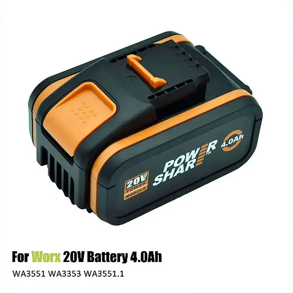 Worx 20V 6.0Ah and 8.0Ah Lithium battery Rechargeable WA3553 WA3551 WA3553.1 WA3570 for All WORX Electric and Garden Tools