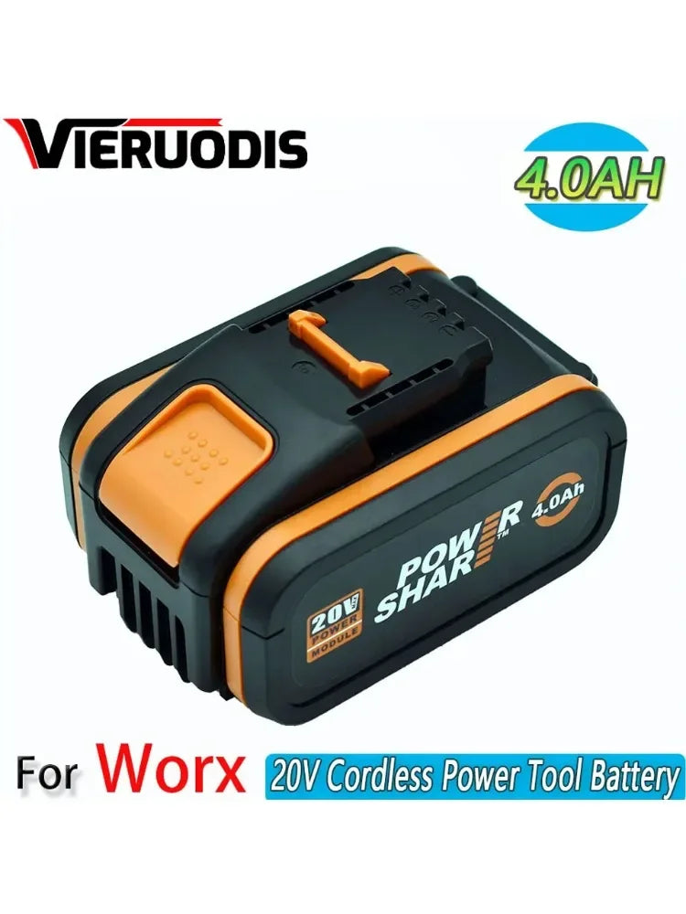 Worx 20V 6.0Ah and 8.0Ah Lithium battery Rechargeable WA3553 WA3551 WA3553.1 WA3570 for All WORX Electric and Garden Tools