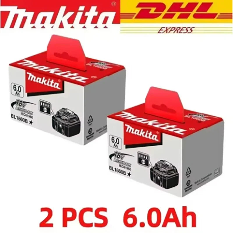 Makita 100% Original Makita 18V 6.0Ah BL1860 battery in packaging