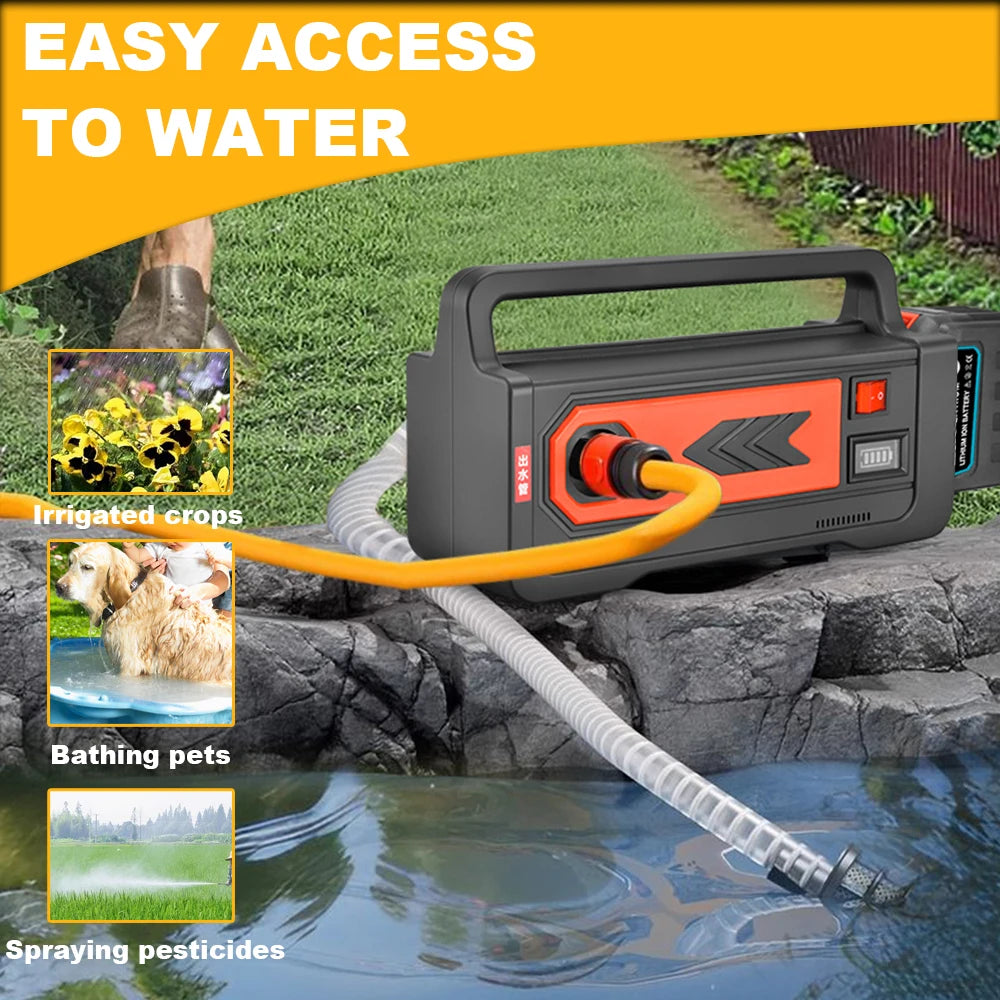 Makita Compatible 18V JV 30M Mini Wireless Cordless Water Pump Durable Agricultural Irrigation Car Wash Spraying Home Vegetable Garden Battery Supplies