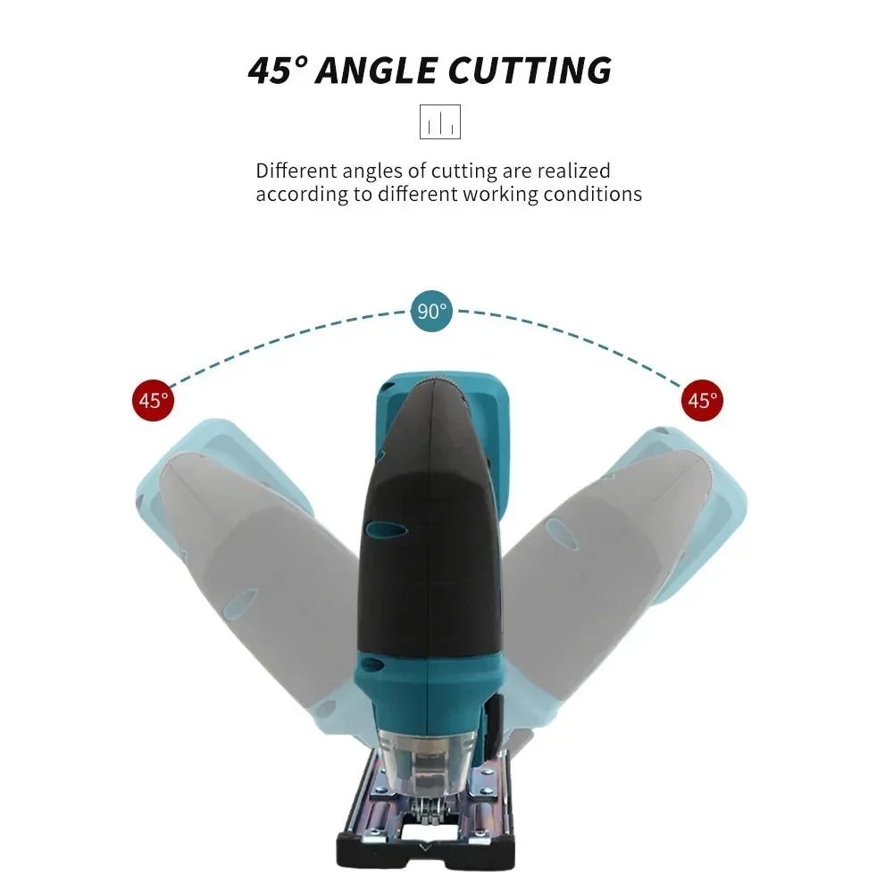 Makita 18V DJV182Z 340W Brushless Jigsaw 18V Cordless Portable Carpenter Power Tool with Saw Blade Barrel Handle - No Battery