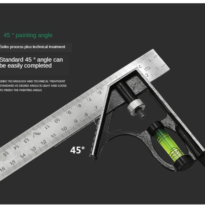 Toolbox World Combination Sliding Square ā Accuracy in Every Angle
