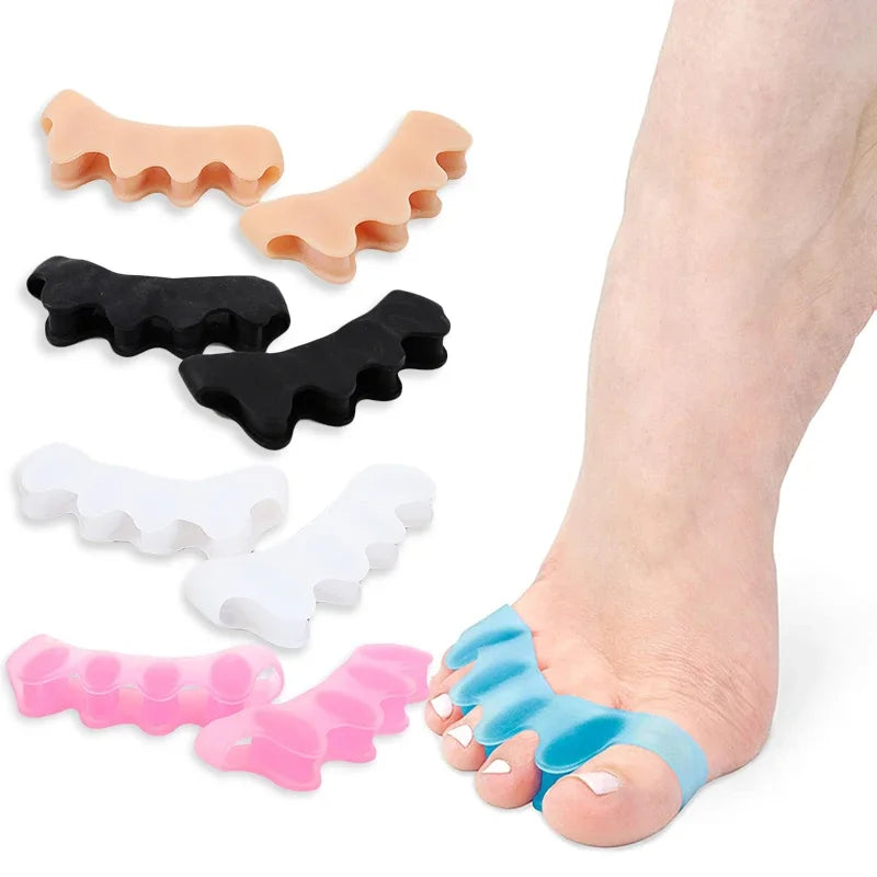 Silicone Toe Separator, Bunion Corrector Toe Spacers to Correct Bunions Toe Straightener Toe Stretcher Gel Toe Separators