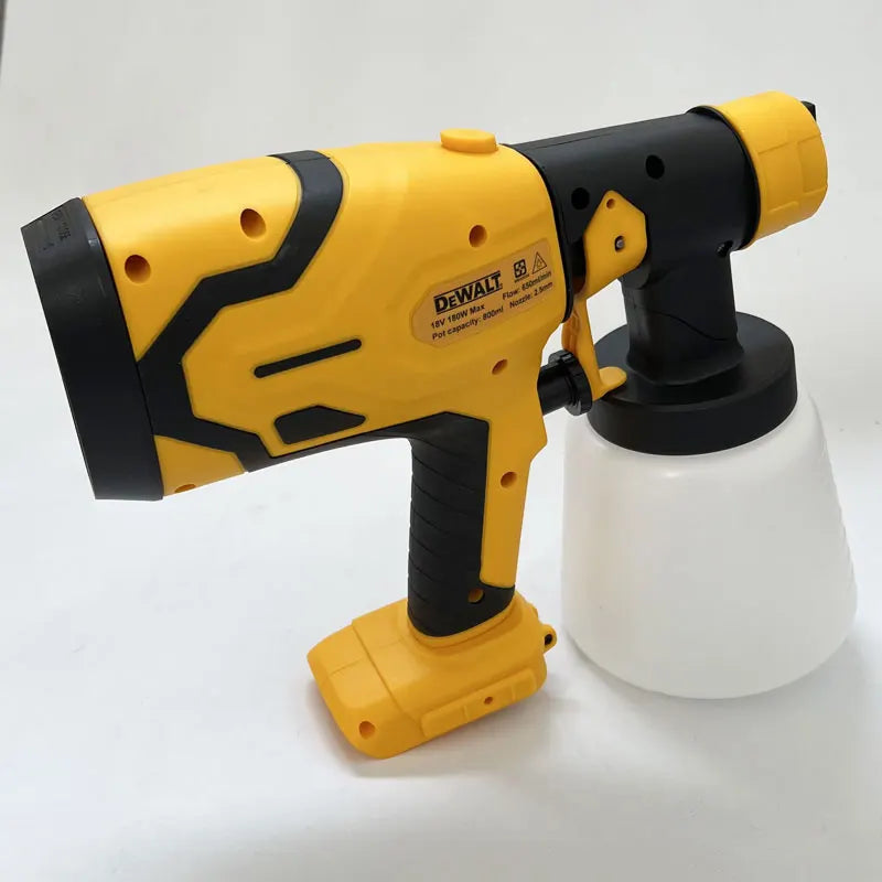 Dewalt 18V 20V Max 800ML Cordless Electric Spray Gun Portable Paint Sprayer High Power Auto Furniture Coating Airbrush For Dewalt Battery