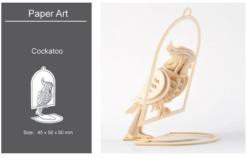 Model JV DIY 3D Wooden Puzzle Model Animal Montessori Toys for Children Crafts Dachshund Skeleton Assembly Gift Set for Kids Adults Teens