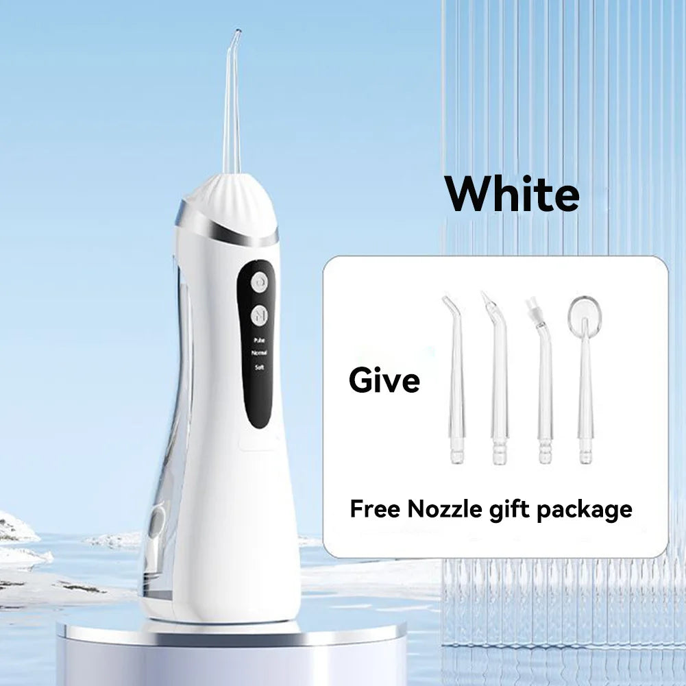 Oral Irrigator 3 JV Cleaning Modes Portable Rechargeable Waterproof  IP65 Dental Water FlosserTeeth Whitening Jet Floss 200ML