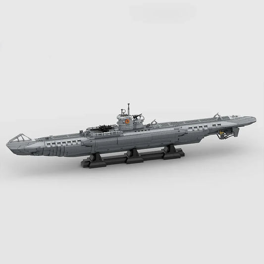 U-Boat JV 4565PCS WW2 Military MOC 1:55 Scale German VII U-boats Model diy creative ideas warship Child Toy Assembly Puzzle Birthday Gift